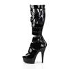 Pleaser - DELIGHT60049 Knee high boot - Black Product image